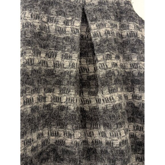 aoyama itchome Wool Blend Sleeveless A-Line Dress With Pleated Front Detail Back - Picture 2 of 9